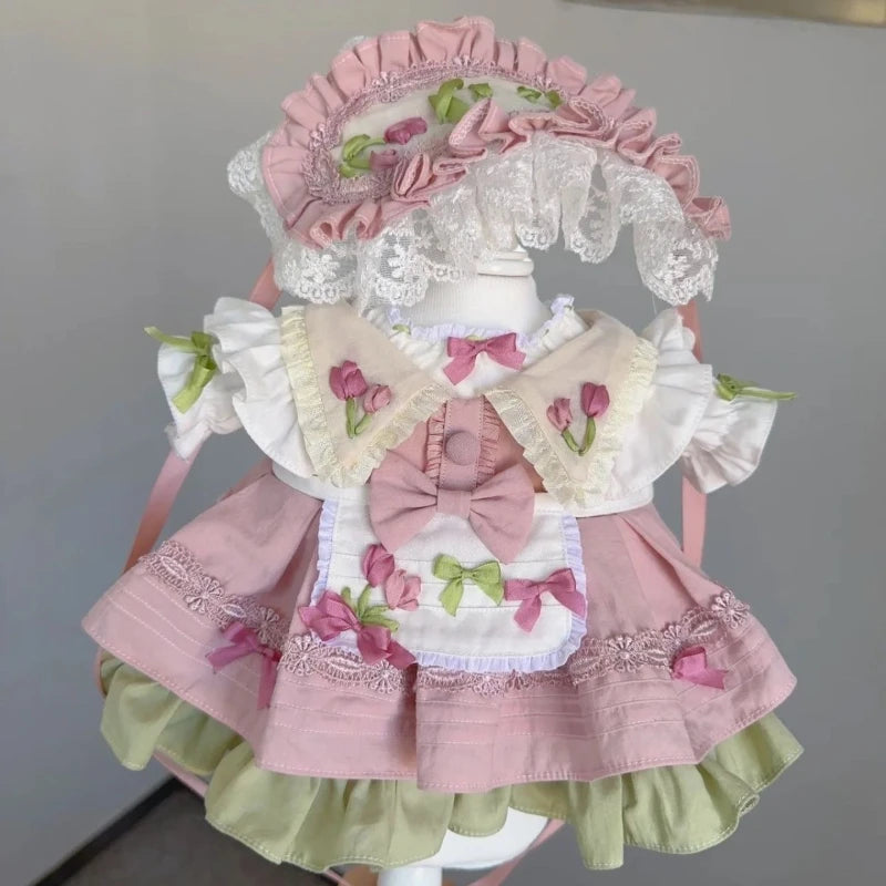 Dog Princess Spring and Summer Lightweight Cat Sweetheart Dress Rabbit Puffy Lolita Small Dog Teddy Kawaii Pet Clothes Outdoor