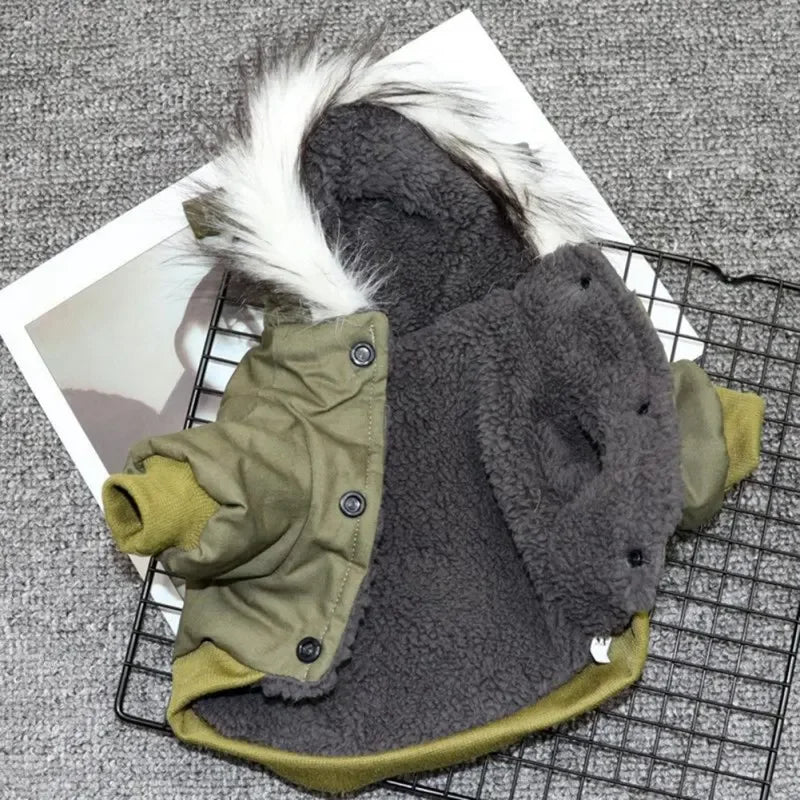 Winter Dog Clothes Puppy Pet Dog Coat Jacket For Small Medium Dog Thicken Warm Hoodie Pets Clothing