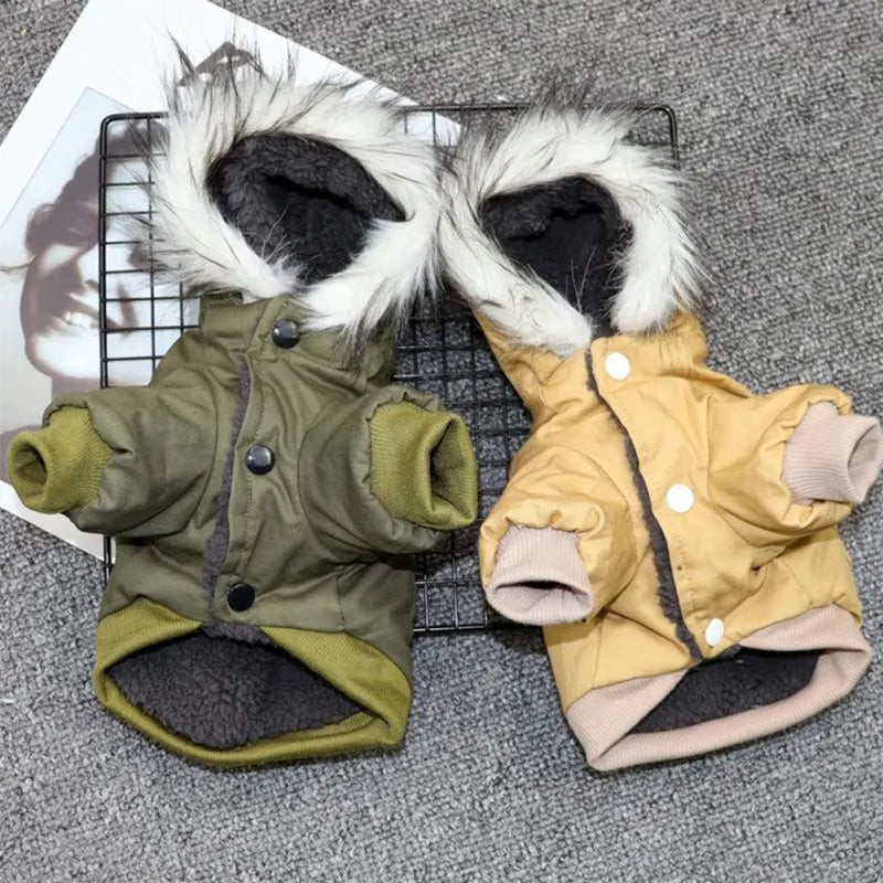 Winter Dog Clothes Puppy Pet Dog Coat Jacket For Small Medium Dog Thicken Warm Hoodie Pets Clothing