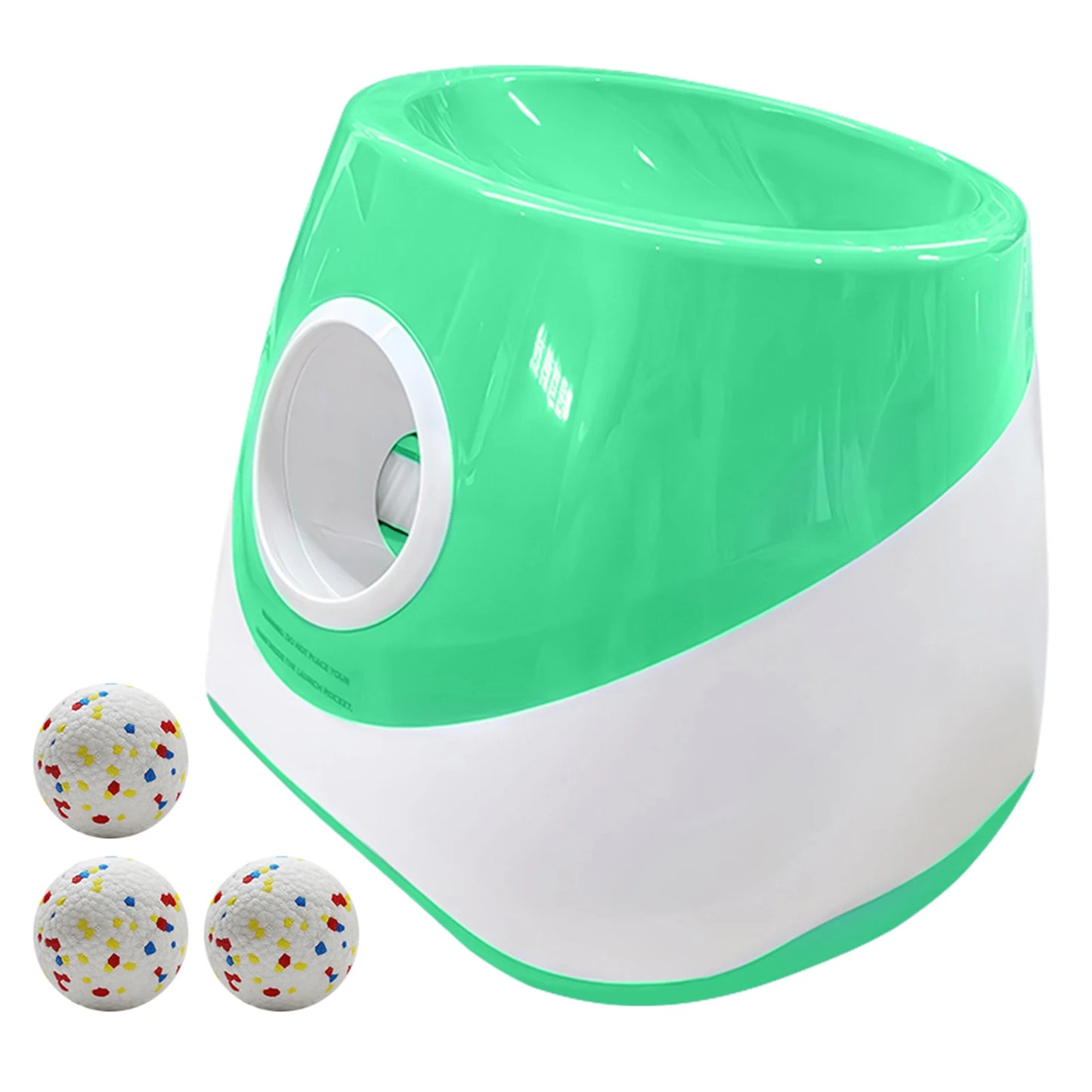 Interactive Automatic Ball Launcher with 3 Tennis Balls Dog Ball Thrower Launcher Ball Thrower Machine for Medium & Small Dogs